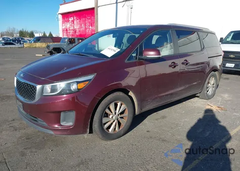 2015 Kia Sedona Lx из США, поврежденный, VIN KNDMB5C1XF6037205